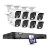 ANNKE 4K Ultra Clear Security System 16 CH Wired AI DVR with 8pcs 8MP CCTV Cameras, EXIR Night Vision, Human & Vehicle Detection, Smart Color Night Vision for Outdoor Use, 2TB Hard Drive Included view 1