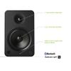 Kanto YU6MB 200W Bookshelf Speakers with Bluetooth - Matte Black (Pair) with Kanto SP26PLW 26" Fixed-Height Stands for Bookshelf Speakers - White (Pair) (2022) view 3