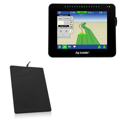 BoxWave Case Compatible with Ag Leader InCommand 800 - Velvet Pouch, Soft Velour Fabric Bag Sleeve with Drawstring - Jet Black