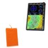 BoxWave Case Compatible with AVMap EKP V Handheld GPS - Velvet Pouch, Soft Velour Fabric Bag Sleeve with Drawstring - Bold Orange view 1