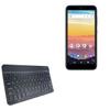 BoxWave Keyboard Compatible with Cricket Vision 3 - SlimKeys Bluetooth Keyboard, Portable Thin with Chiclet-Style Keys - Jet Black view 1
