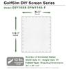Elite Screens GolfSim DIY, 10'x8' Impact Screen for Golf/Multi-Sport Simulation Screen with Grommets. Folded Packing, DIY10X8-IPW1145-F view 2