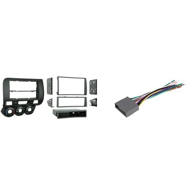 Metra '07-08 Honda Fit Radio Install Kit & Scosche HA10B Compatible with Select 2006-14 Honda Vehicles Wire Harness for Aftermarket Stereo Installation with Color Coded Wires