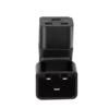 Toptekits Elbow Plug C19 to C20 Power Converter Travel Adapter,IEC C20 to 90-Degree Angle C19 Electrical Adapter Right Angle IEC Connector (C20 to 90 Degree C19 Adapter) view 2