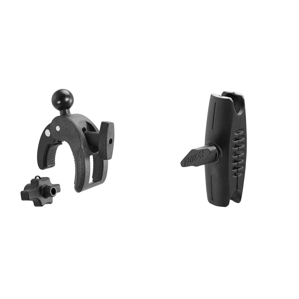 ARKON Robust Clamp Mount with Security Knob 25mm (1 Inch) Compatible Retail Black & Robust Mount Shaft Black Retail (SP-RM250)