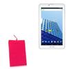 BoxWave Case Compatible with Archos Access 70 WiFi - Velvet Pouch, Soft Velour Fabric Bag Sleeve with Drawstring - Cosmo Pink view 1