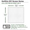 Elite Screens GolfSim DIY, 10'x10' Impact Projector Screen for Golf/Multi-Sport Simulation Screen with Metal Grommets. Folded Packing, DIY10X10-IPW1145-F view 2