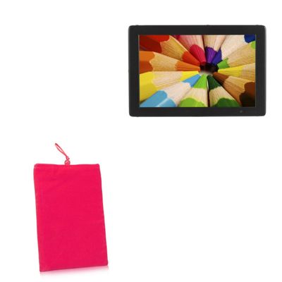 BoxWave Case Compatible with Avtec AVT-XFD070 - Velvet Pouch, Soft Velour Fabric Bag Sleeve with Drawstring - Cosmo Pink