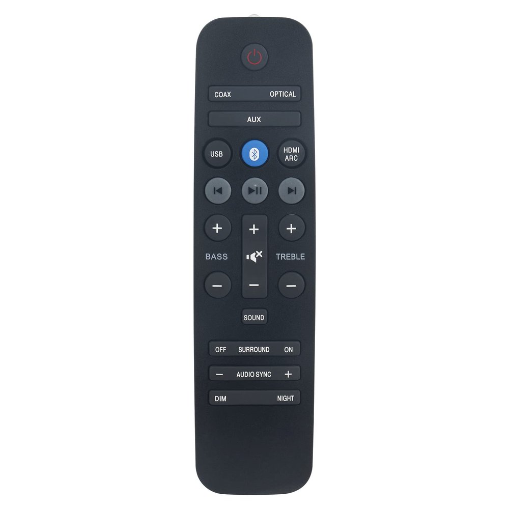 A1037 26BA 004 Replace Remote Control - WINFLIKE A1037-26BA-004 Remote Control Replacement fit for Philips A1037-26BA-004 Home Theatre Soundbar Remote Controller