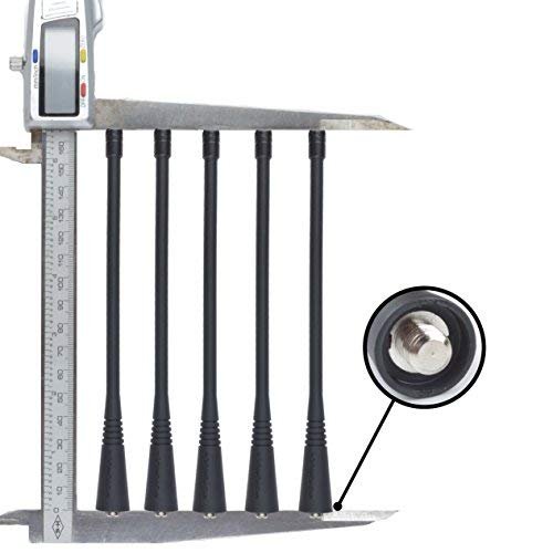 UHF Antenna Replacement for CP185 CP200 PR400 HT1550 HT1250 CP200 DPRO3150, PRO5150, PRO7150 EP450 Radio5pcs