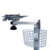 Aluminum Alloy Straight Arm Wall Mount, Device Monitor Stand with Storage Basket, Wall Mount for mindray IMEC view 1