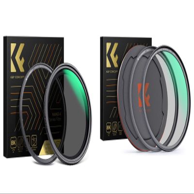 62mm Magnetic Variable ND2-32 & CPL Lens Filters Kit (2 Pcs) 1-5 Stops Variable ND Polarizing Filter with 28 Layer Coated (Nano-X Series)