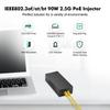 2.5 Gigabit PoE+ Injector 90W, 802.3af/at/bt Power Over Ethernet PoE Adapter, 100/1000/2500Mbps, Non-PoE to PoE Adapter, Plug & Play, Distance Up to 100 Meters (328 ft.) view 2