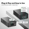 2.5 Gigabit PoE+ Injector 90W, 802.3af/at/bt Power Over Ethernet PoE Adapter, 100/1000/2500Mbps, Non-PoE to PoE Adapter, Plug & Play, Distance Up to 100 Meters (328 ft.) view 3