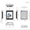 LEANGLE 12.1" Industrial Embedded Panel PC,Ratio 4:3 Resistive Touch Screen Computer,Intel i3-4005U/i5-3210M/i5-4200U/i7-8565u/i5-10210U,2*COM,Windows 10 Pro view 2