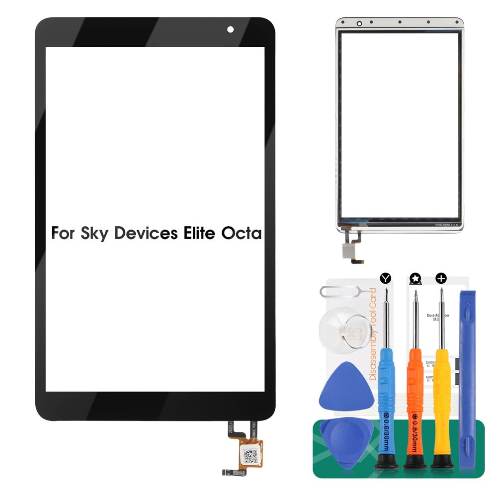 for Sky Devices Elite Octa Touch Screen Panel Digitizer Glass Replacement 8 inch(Not Elite OctaX,Not Includeing LCD Display)