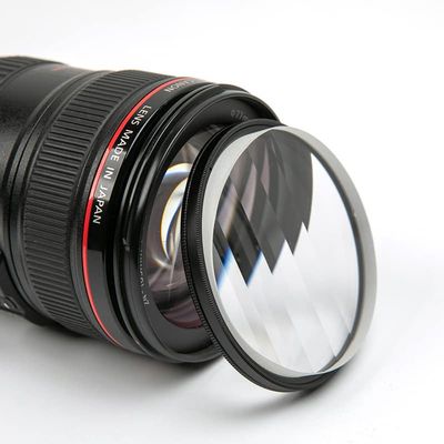 Camera Lens Filters, Special Effects Filters, Photography Camera Foreground Blur Half Edge Linear Prism Filter SLR Accessories