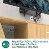 HomeMount Wall Mount TV Wire Hider Kit - Cable Management Kit Hides TV Wires Behind The Wall (White) view 2