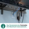 HomeMount Wall Mount TV Wire Hider Kit - Cable Management Kit Hides TV Wires Behind The Wall (White) view 4