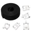 MIYOLO 5-Pack Plastic Saddle Tie Kit with Velcro for Cable Management, Ideal for Use in Structured Media Centers, Model 49605-AST view 1