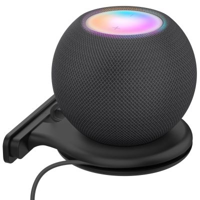 Aokicase Compatible with Google Home Mini Holder Wall Mount Stand Holder Accessories with Integrated Cable Management, Speaker Accessories Rack (Google Home Mini, Black) 1 Piece