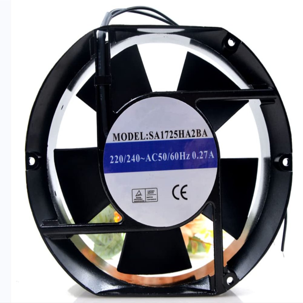 for SA1725HA2BA 220/240V 0.27A 34/36W 2600/2700RPM 190/235CFM 172X150X51MM 2-Wire Cooling Fan