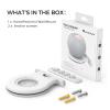 Aokicase Compatible with Google Home Mini Holder Wall Mount Stand Holder Accessories with Integrated Cable Management, Speaker Accessories Rack (Google Home Mini, White) 1 Piece view 2