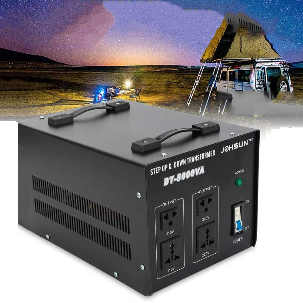 5000W Voltage Converter Transformer Adapter - 110V/220V Power Converter Step Up/Down Circuit Breaker Protection CE Certified Perfect Voltage Transformer Power Converter