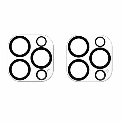 YSJJZRL 2 Pack Camera Lens Protector Compatible with iPhone 13 Pro Max [Scratch-Resistant Tempered Glass][HD] [Easy Installation]