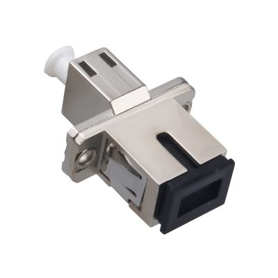 Duogalia SC to LC Female to Female Fiber Optic Adapter Connector Hybrid Simplex Multimode/Singlemode Optical Adapter, Flange-Type Adapter