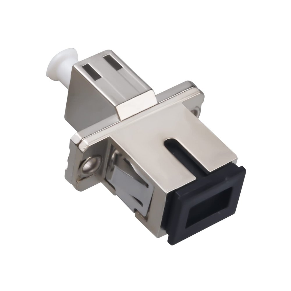 Duogalia SC to LC Female to Female Fiber Optic Adapter Connector Hybrid Simplex Multimode/Singlemode Optical Adapter, Flange-Type Adapter