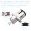 Duogalia SC to LC Female to Female Fiber Optic Adapter Connector Hybrid Simplex Multimode/Singlemode Optical Adapter, Flange-Type Adapter view 3