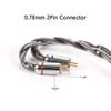 4 Core 2PIN Earphone Cable-KBEAR [Smooth] Upgrade Cable, 5N UPOCC Singel Crystal Copper Cable, IEM Detachable Cable with2.5mm Plug, Suit for AS06 AS10 ZS10 I3Pro Starsea Aurora (2PIN, 2.5Black) view 3