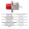 Duogalia 1 Pack FC to LC Female to Female Fiber Adapter Connectors Hybrid Simplex Multimode Singlemode Optical Adapter/Coupler view 2