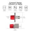 Duogalia 1 Pack FC to LC Female to Female Fiber Adapter Connectors Hybrid Simplex Multimode Singlemode Optical Adapter/Coupler view 3