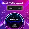 Crucial P3 Plus PCIe Gen4 NVMe 2TB SSD, Up to 5,000MB/s Read, Laptop & Desktop (PC) Compatible, Solid State Drive  CT2000P3SSD8 view 2