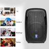 Technical Pro 1500 Watts 10'' Two Way ABS Molded Active Bluetooth Loudspeaker with Built-in Amplifier, LCD Display, USB/SD Card Inputs, Remote Control, Carry Handles for Home and Party view 3