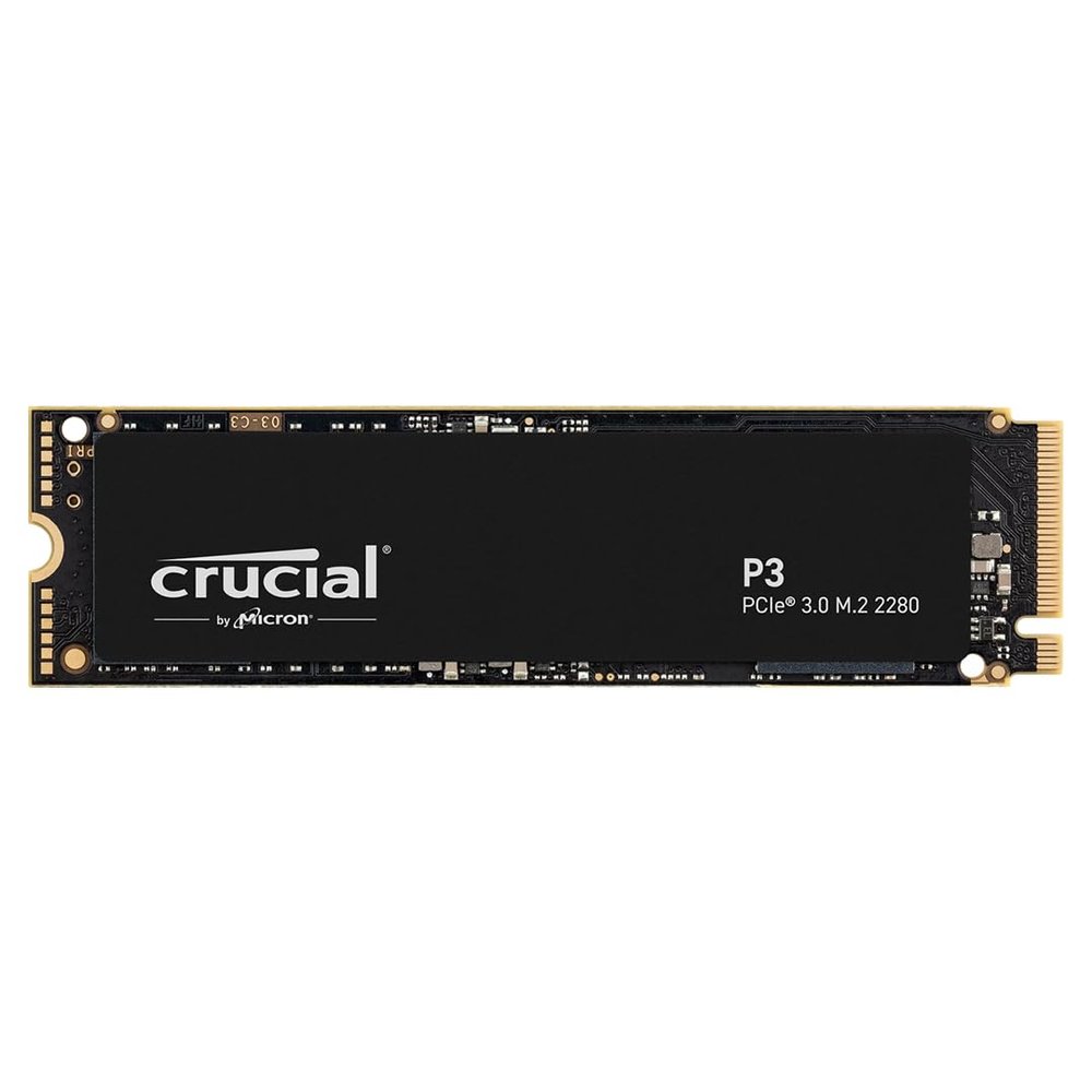 Crucial P3 PCIe Gen3 NVMe 4TB SSD, Up to 3,500MB/s Read, Laptop & Desktop (PC) Compatible, Solid State Drive  CT4000P3SSD8