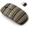 2.4G Wireless Mouse with Cute Pattern Design for All Laptops and Desktops with Nano Receiver - Brushed Watercolor Brush view 1
