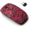 2.4G Wireless Mouse with Cute Pattern Design for All Laptops and Desktops with Nano Receiver - tracery Calming Mehndi view 1
