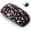 2.4G Wireless Mouse with Cute Pattern Design for All Laptops and Desktops with Nano Receiver - Floral view 1