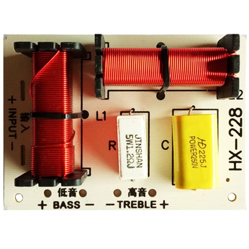 JINGERL 150W 2 Way Frequency Divider Tweeter Bass Crossover Audio Board Treble Subwoofer Speaker Filter 5000Hz Car Audio Home Theater (Size : 1 Piece)