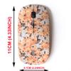2.4G Wireless Mouse with Cute Pattern Design for All Laptops and Desktops with Nano Receiver - Bouquet Delicate Flowers Greeting view 2