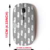 2.4G Wireless Mouse with Cute Pattern Design for All Laptops and Desktops with Nano Receiver - Boho Feathers Ornament view 2