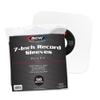 BCW 7 Inch Vinyl Record Paper Inner Sleeves - Round Corners - White | Pack of 50 | Protective LP Album Sleeves for Vinyl Storage and Preservation | Compatible with 45 RPM Albums view 1