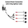 Evertech HD 1080P Fixed Lens Indoor Outdoor 4 Dome Security Cameras with Cables and 12V DC Power Supply view 3