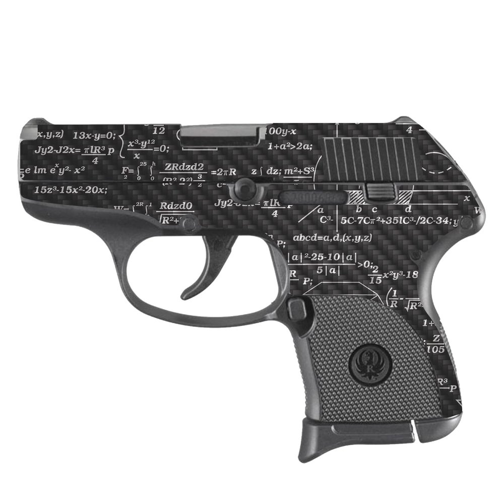 MightySkins Carbon Fiber Skin Compatible with Ruger LCP 380 - Mathematical | Protective, Durable, and Unique Vinyl Decal wrap Cover | Easy to Apply, Remove, and Change Styles | Made in The USA