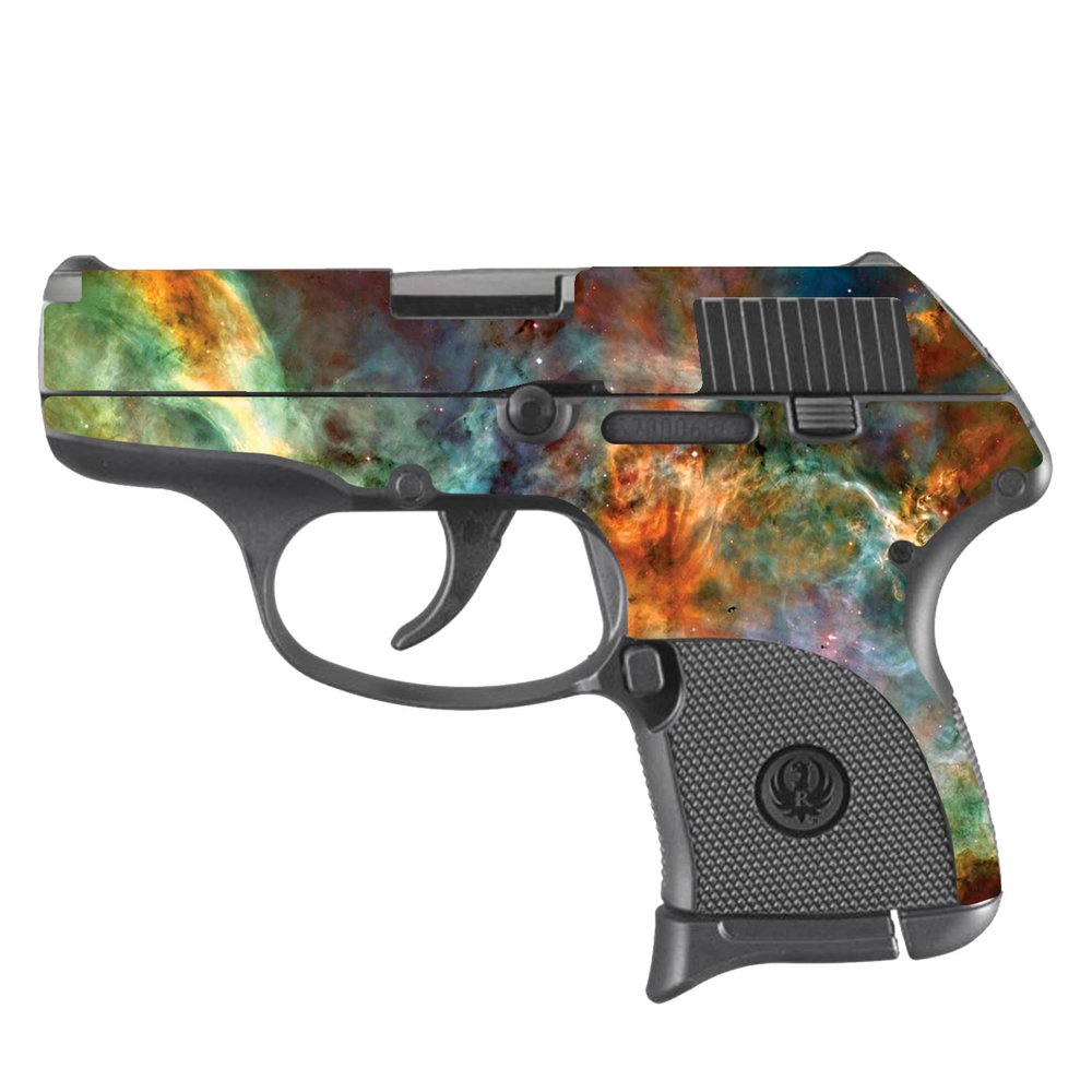 MightySkins Skin Compatible with Ruger LCP 380 - Space Cloud | Protective, Durable, and Unique Vinyl Decal wrap Cover | Easy to Apply, Remove, and Change Styles | Made in The USA