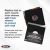 BCW 12-Inch Vinyl LP Record Sleeves - 50 Pack | Black Polylined Inner Protective Sleeves with Center Hole for Vinyl Records | Acid-Free, Scratch Resistant | Ideal for DJs and Collectors view 3