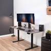 VIVO Integrated Electric Standing Desk Frame and Motorized Monitor Mount, 1 Touch Adjustment, Fits up to 32 inch Monitor Screens, Stand Up Workstation with Memory Control Pad, Black, STAND-E-102B view 2